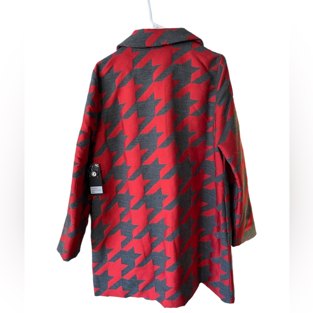 Luii Red/grey houndstooth Jacket. M - Picture 2 of 5